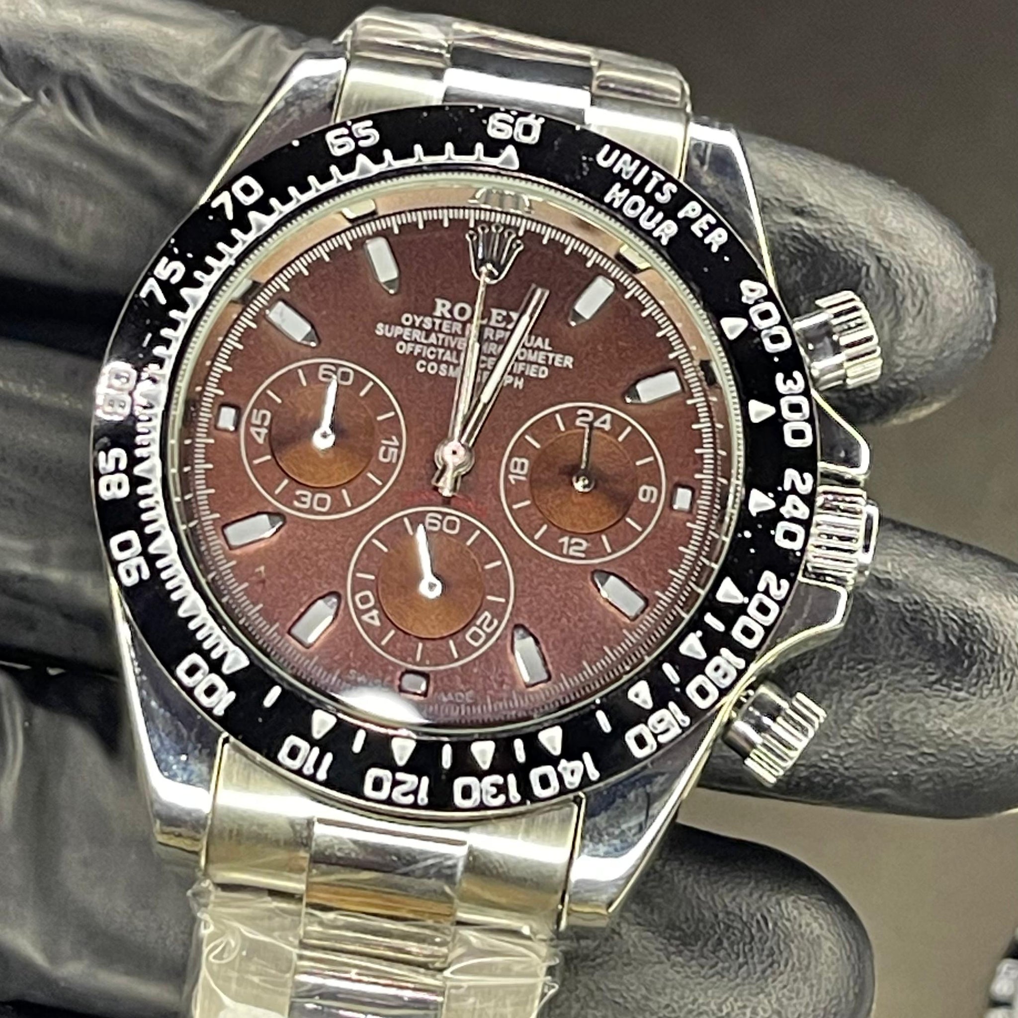 ROLEX BROWN DIAL LUXURY WATCH