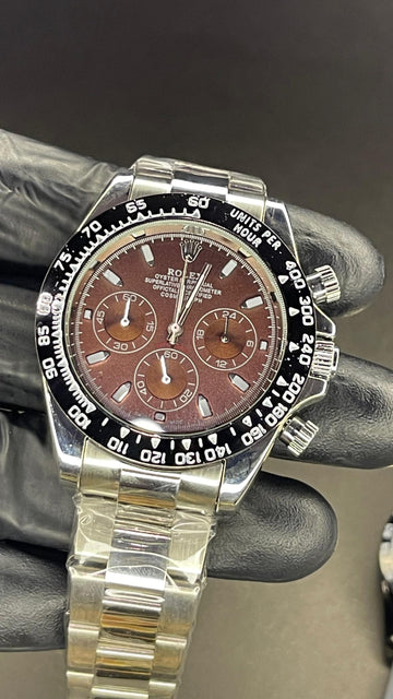 ROLEX BROWN DIAL LUXURY WATCH